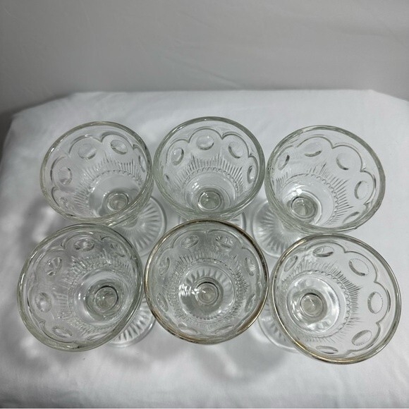 Vintage Bartlett Collins Cocktail Clean Goblets Set of 6. 4.75 inch. - Picture 3 of 10